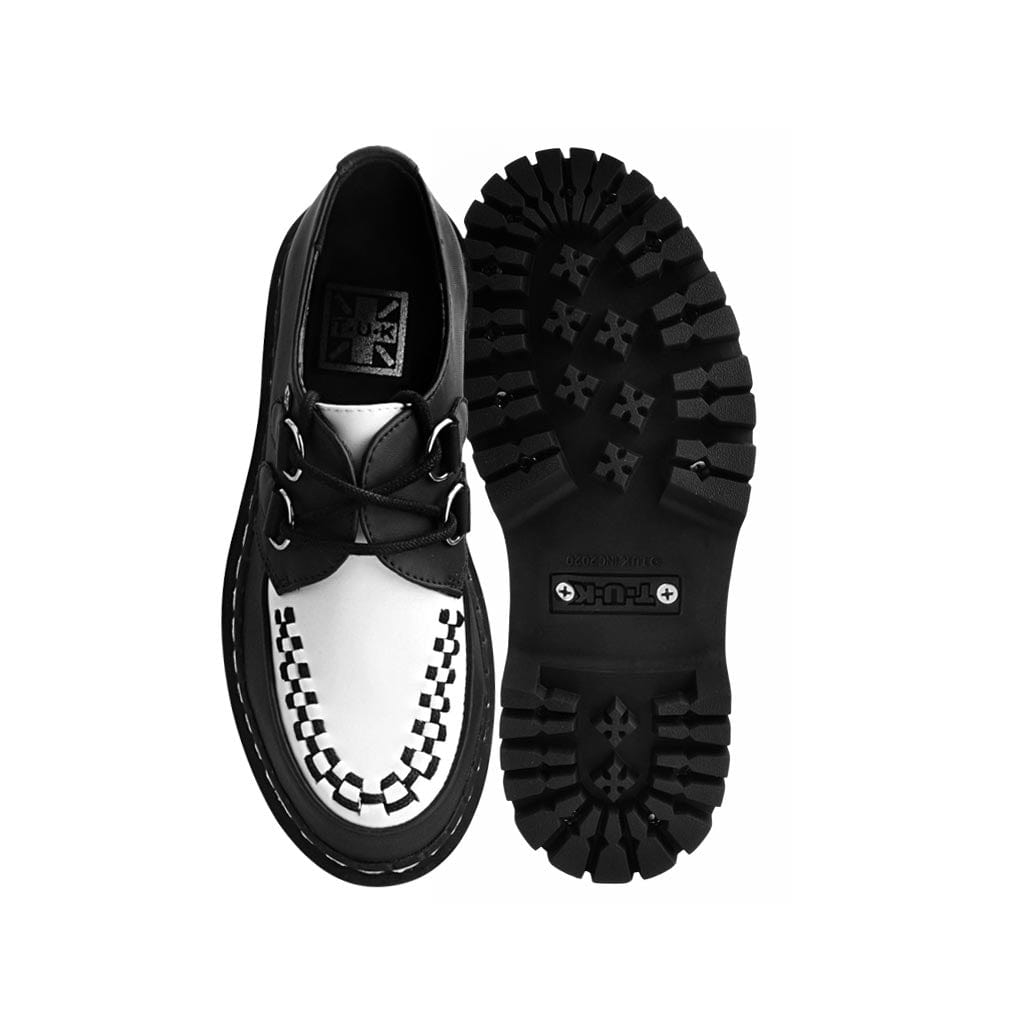 TUK Shoes Double Decker Creeper Black/White TUKskin