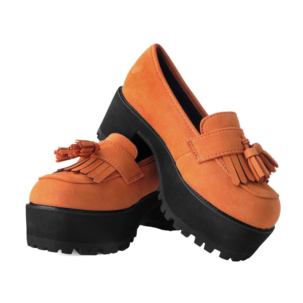 TUK Shoes Tassel Loafer Orange Suede