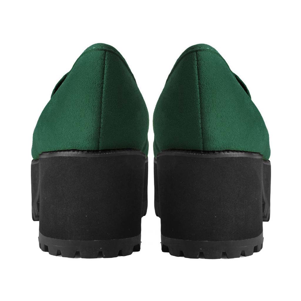 TUK Shoes Tassel Loafer Green Suede