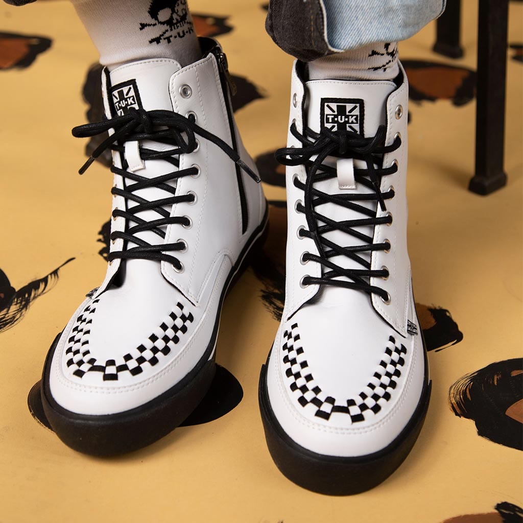 TUK Shoes High Creeper Sneaker White TUKskin™