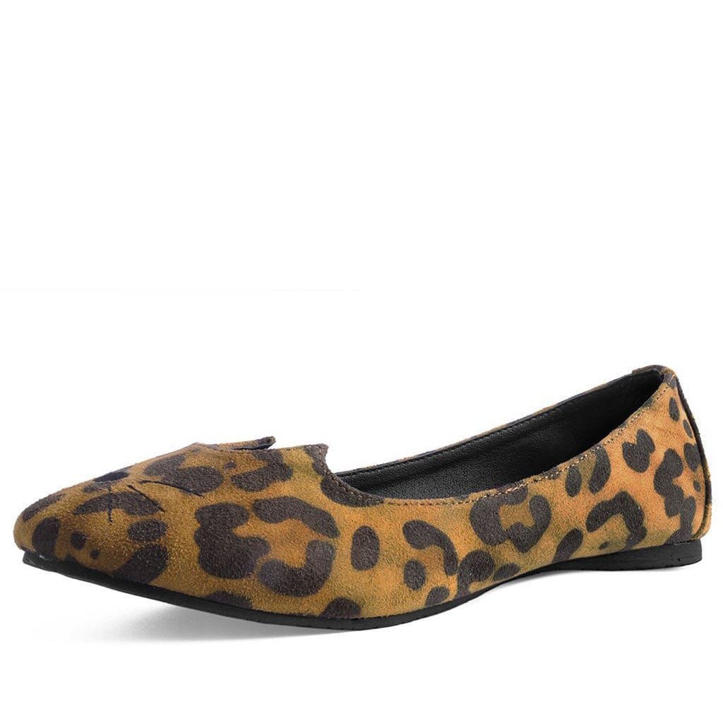 TUK Shoes Sophistakitty Flats Leopard Print