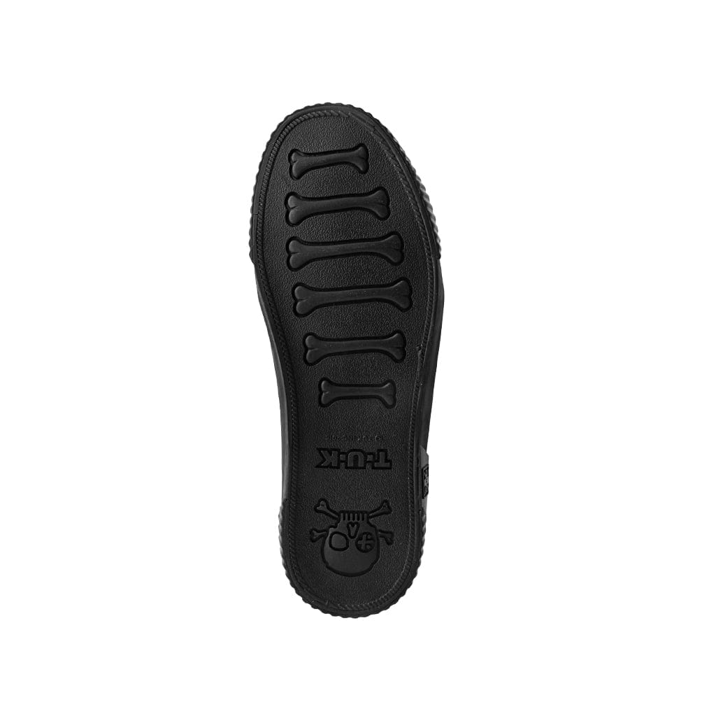 TUK Shoes Rubber Toe Sneaker Black & Leopard Canvas