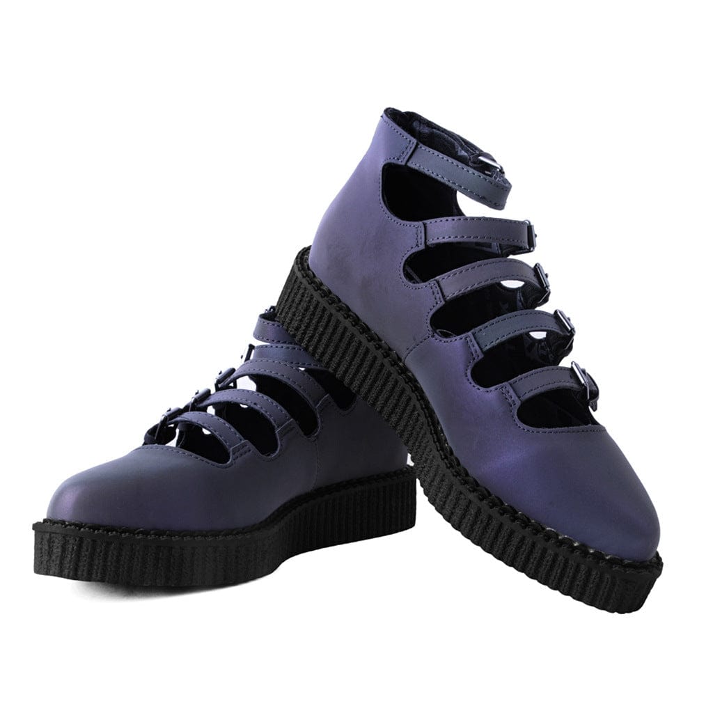 TUK Shoes Ballet Creeper Multi-Strap Midnight Chameleon Purple