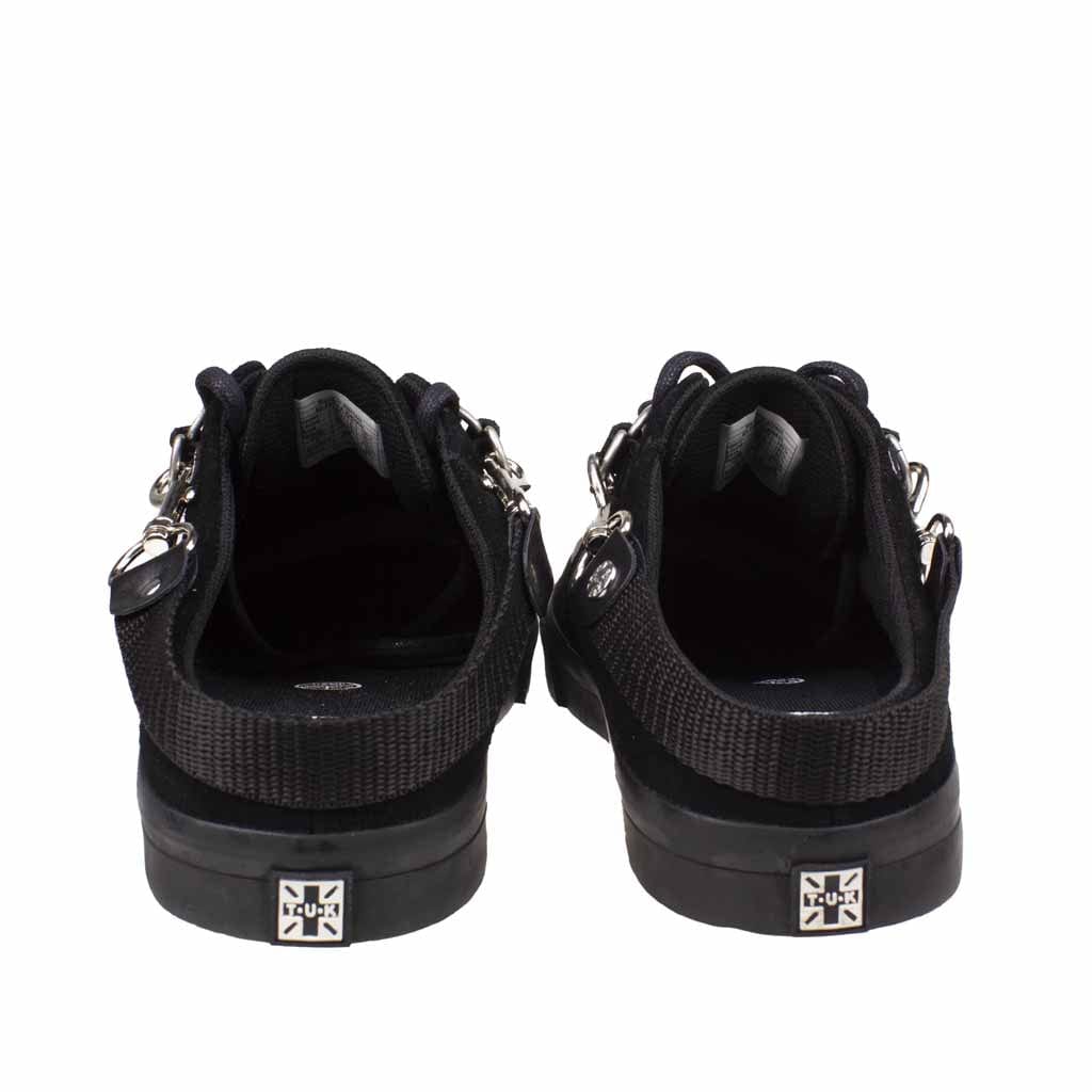 TUK Shoes Creeper Sneaker Mule Black Suede