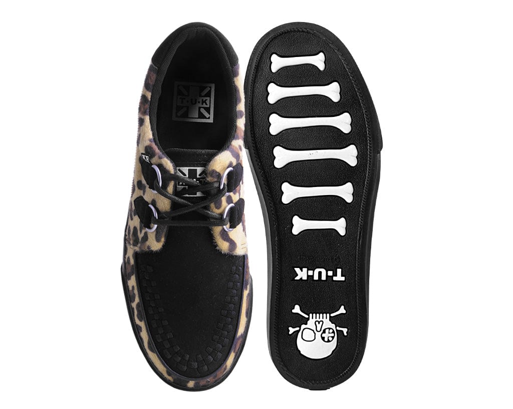 TUK Shoes Creeper Sneaker Brown & Black Leopard
