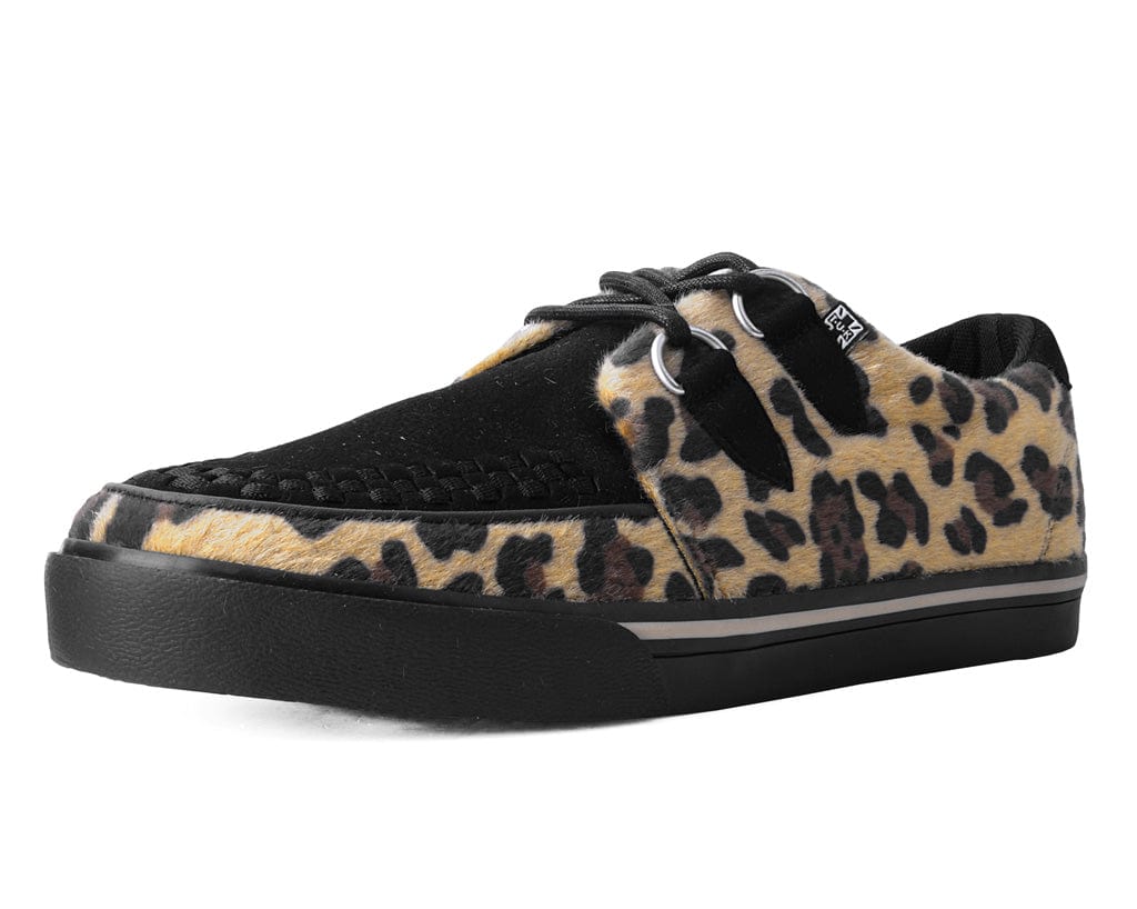 TUK Shoes Creeper Sneaker Brown & Black Leopard