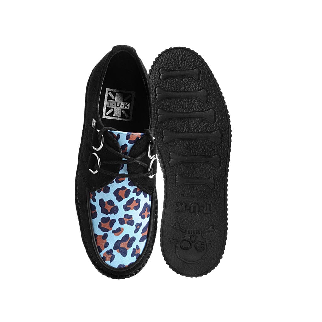TUK Shoes Viva Hi Sole Creeper Black / Mint Leopard