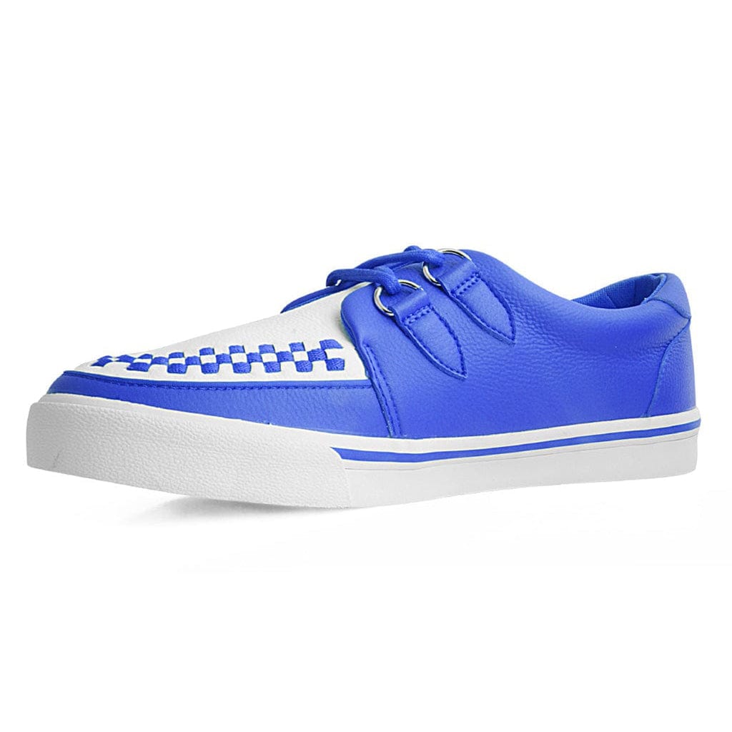 TUK Shoes Creeper Sneaker Blue & White PU