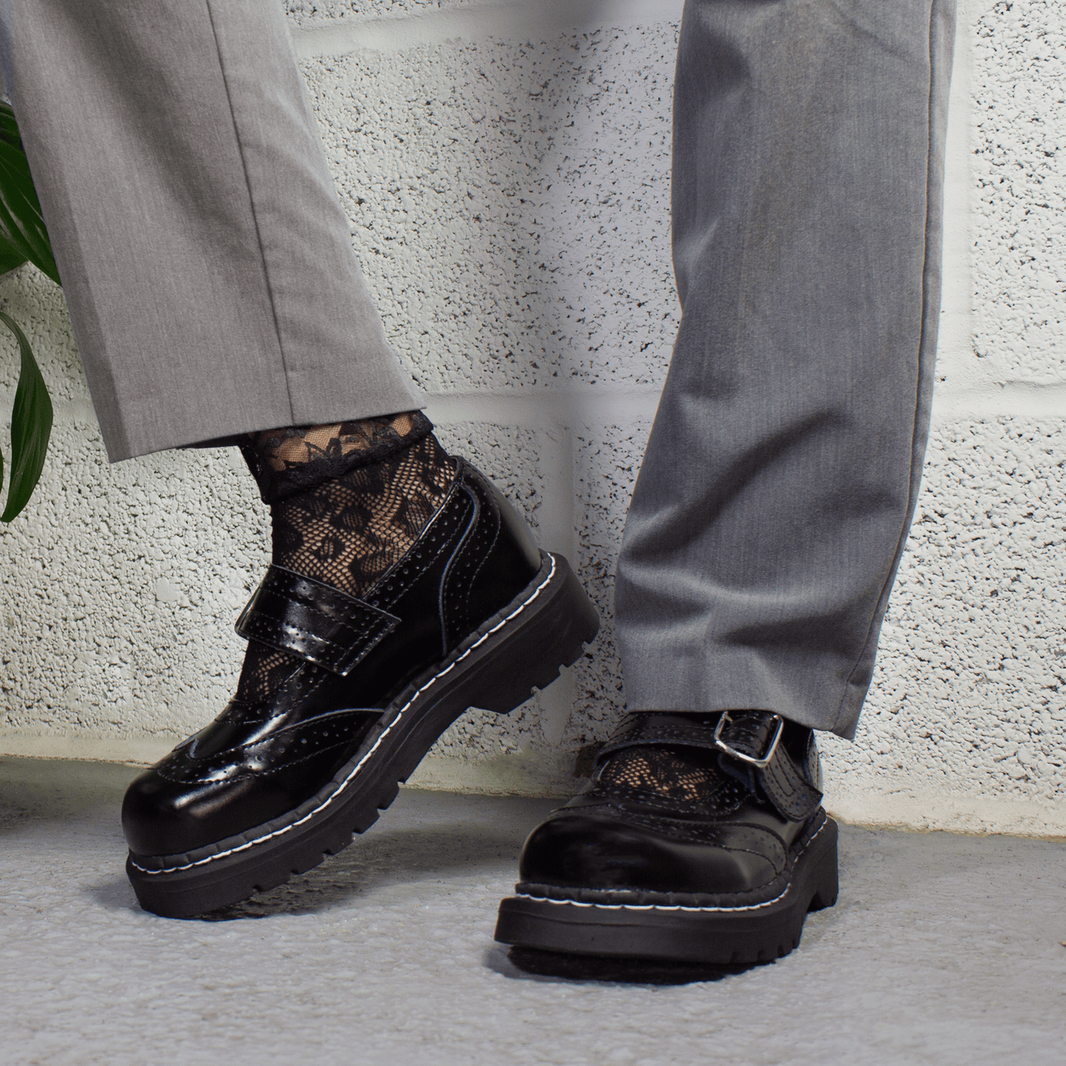 T.U.K. Black Brogue Mary Jane T.U.K. Shoes