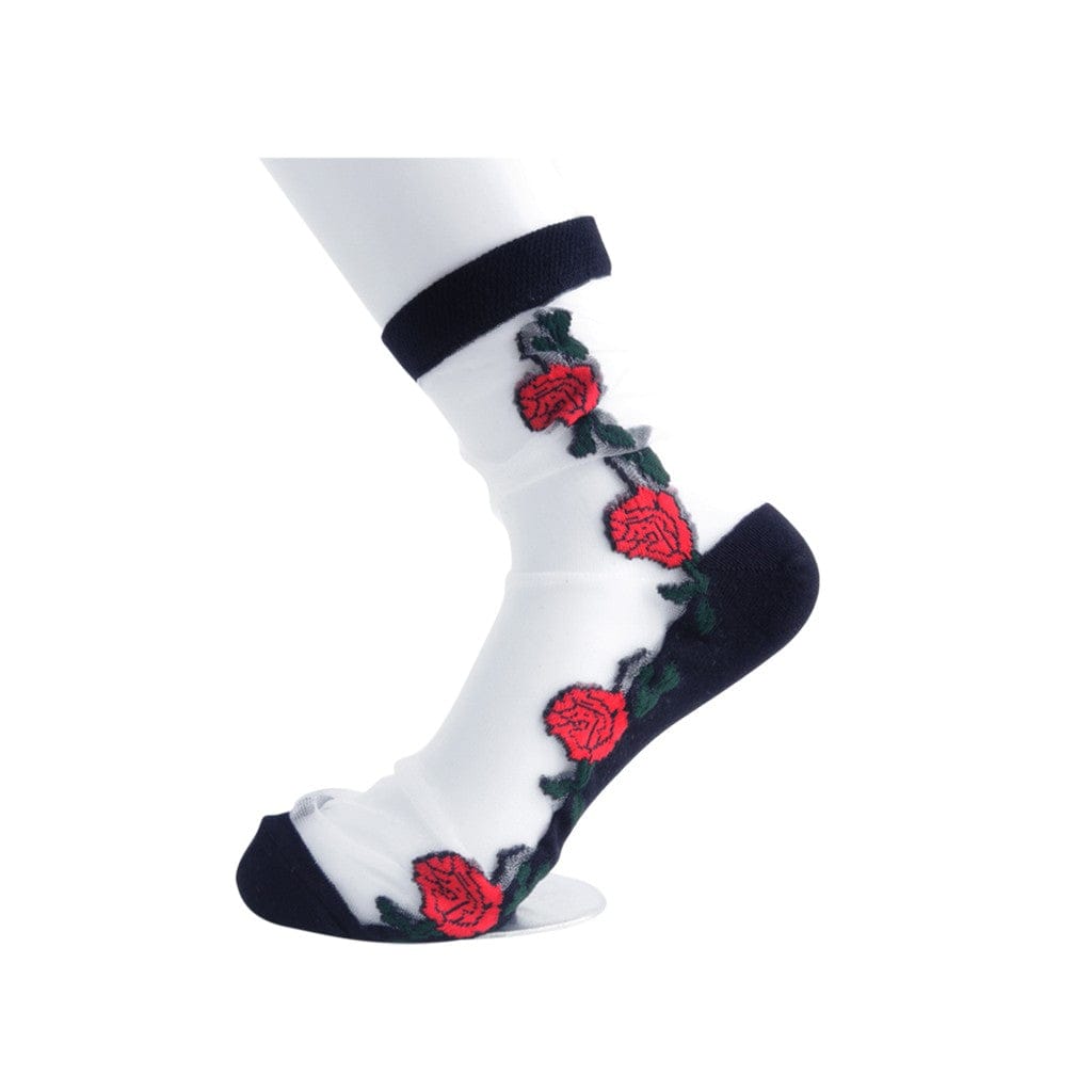 TUK Shoes T.U.K. Ankle Sock Red Rose Womens