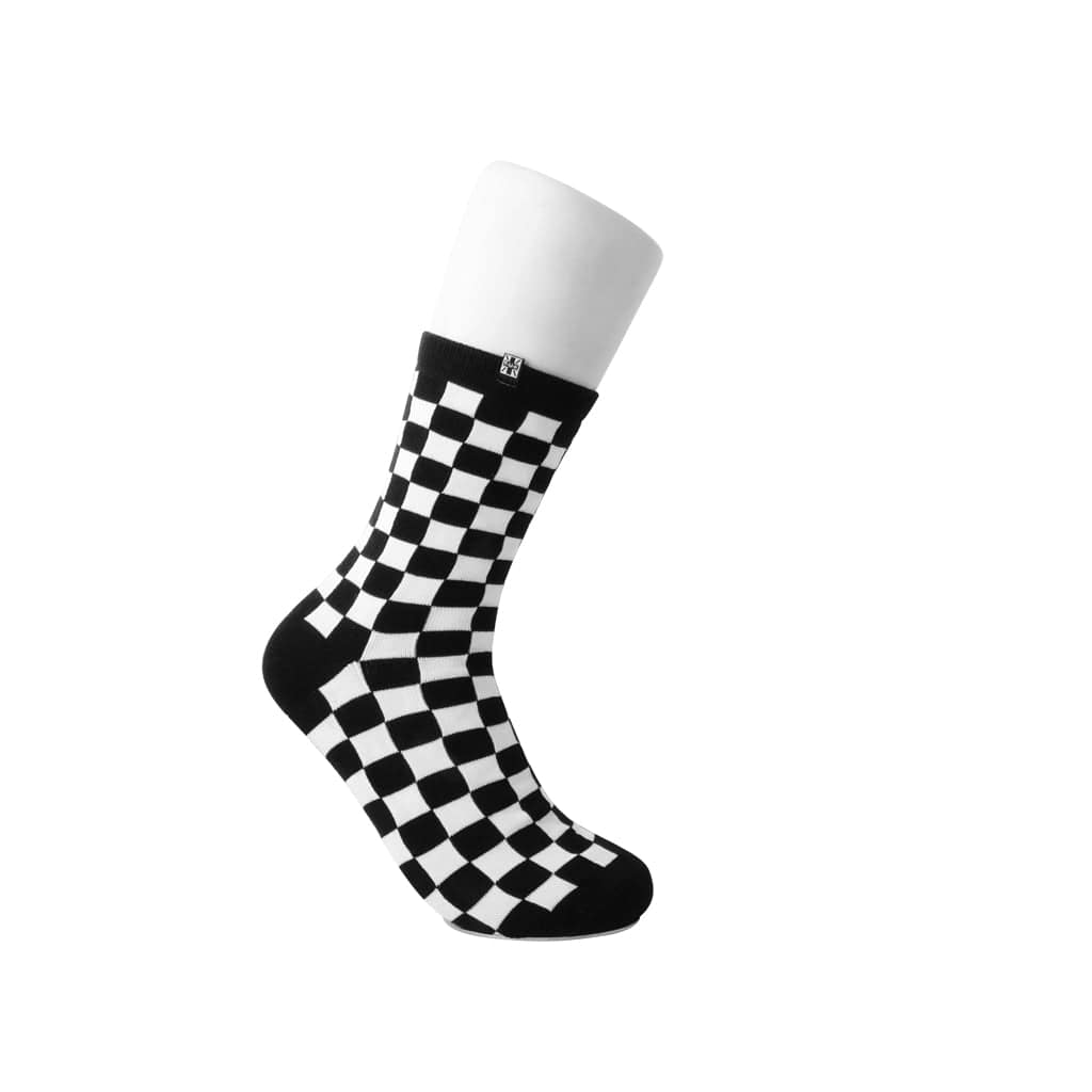 TUK Shoes T.U.K. Ankle Sock Black / White Checker Womens