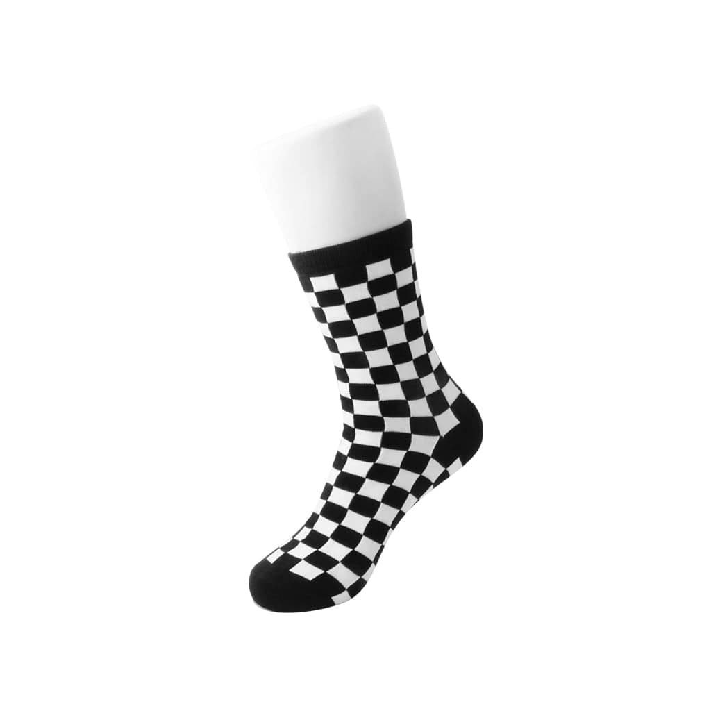 TUK Shoes T.U.K. Ankle Sock Black / White Checker Womens