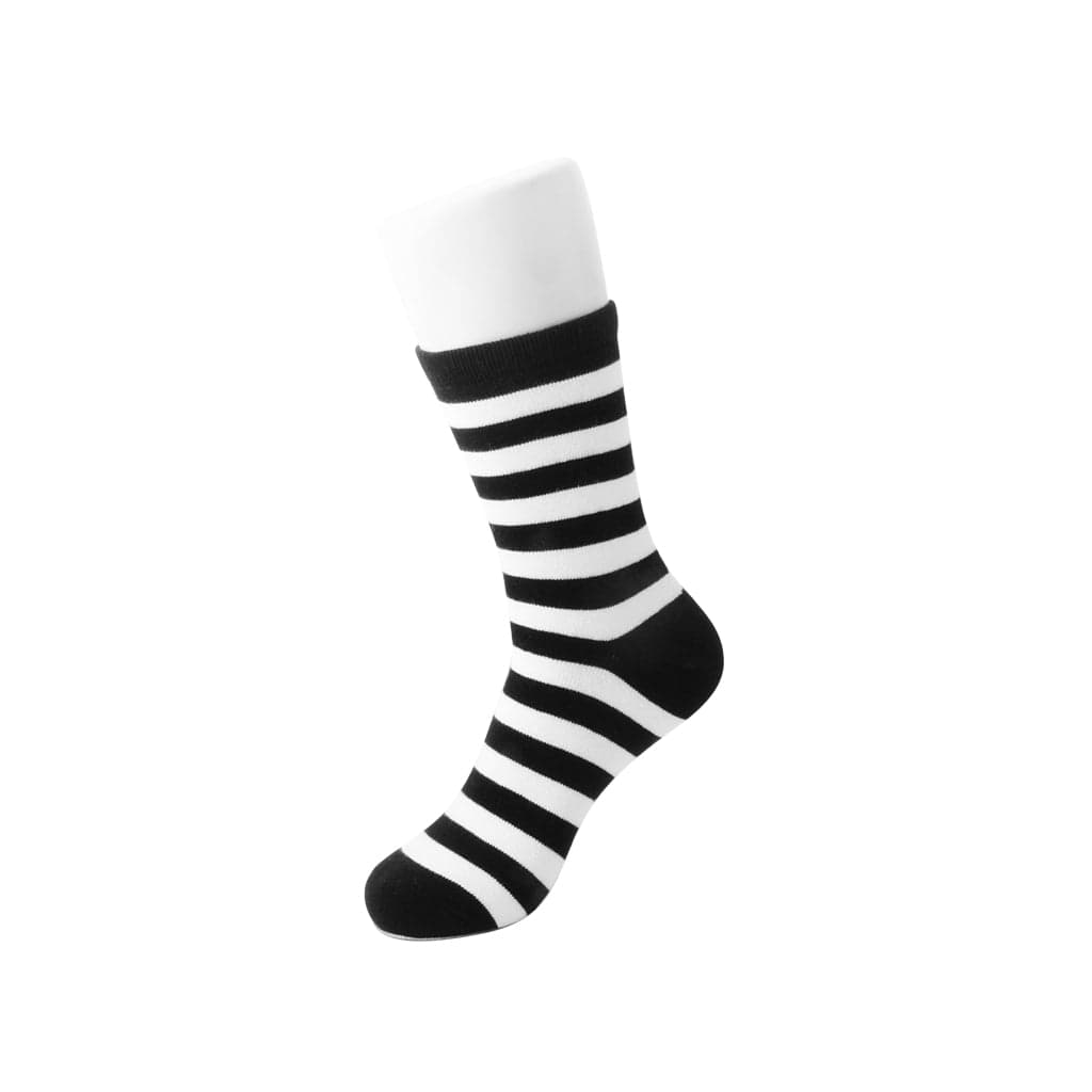 TUK Shoes T.U.K. Ankle Sock Black / White Stripe Mens