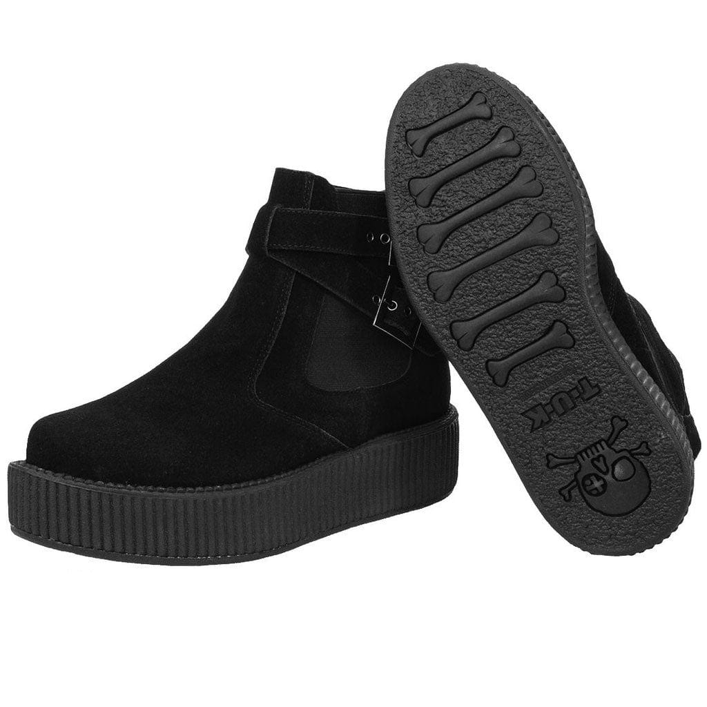 TUK Shoes Viva Mondo Hi Sole Chelsea Boot Black Suede