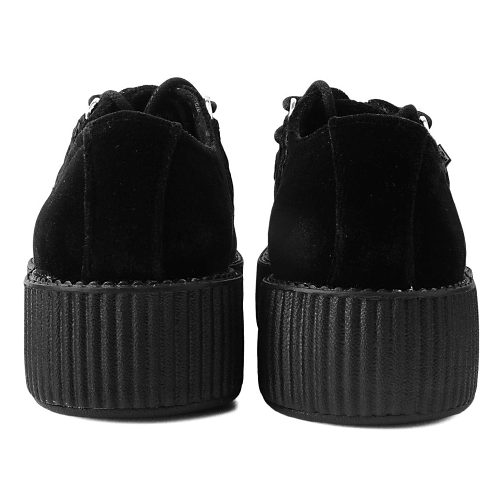 TUK Shoes Viva High Creeper Black Velvet