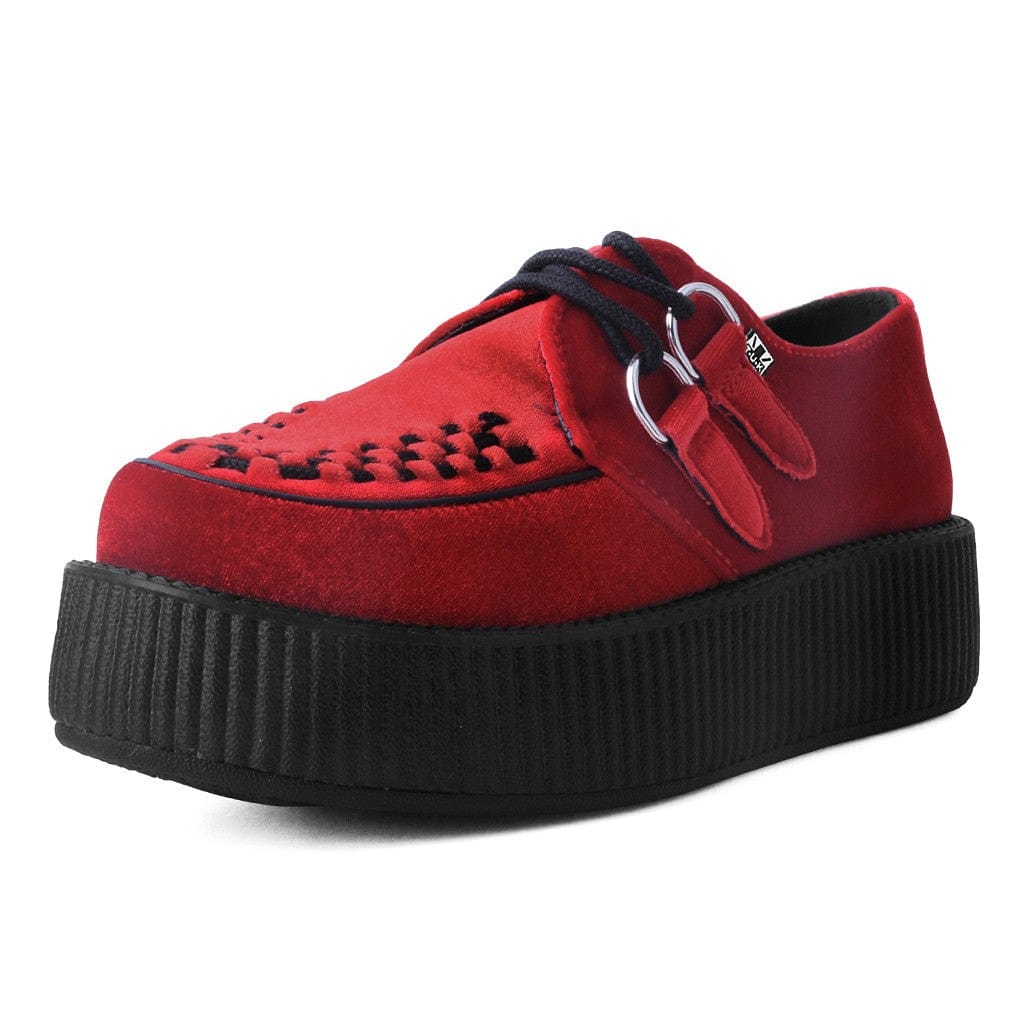 TUK Shoes Viva Mondo Creeper Red Velvet