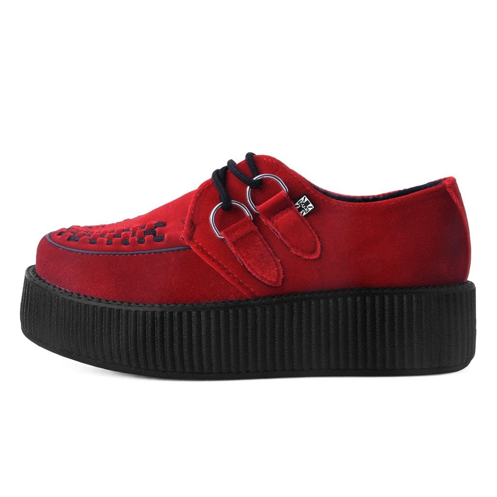 TUK Shoes Viva Mondo Creeper Red Velvet