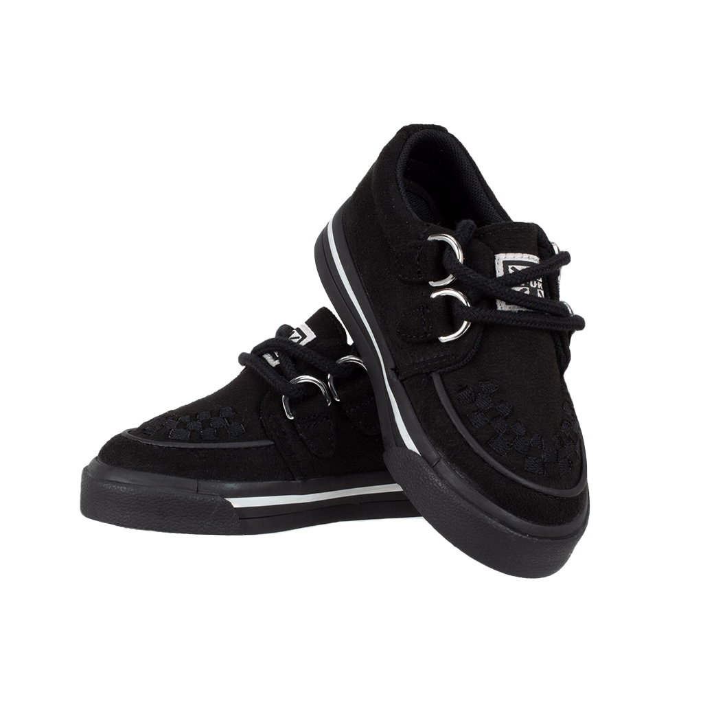 TUK Shoes Baby Creeper Sneaker Black Vegan Suede